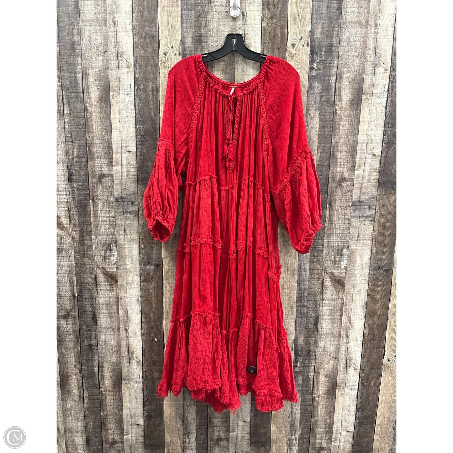 Dress Casual Maxi By Free People In Red, Size: M