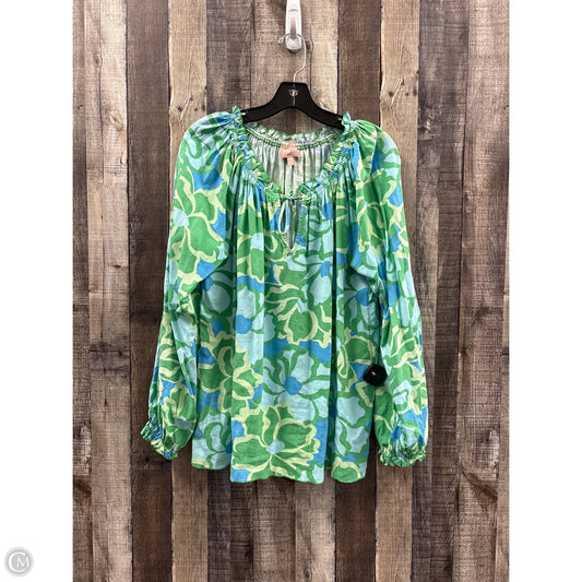 Top Long Sleeve By Mumu In Multi-colored, Size: M