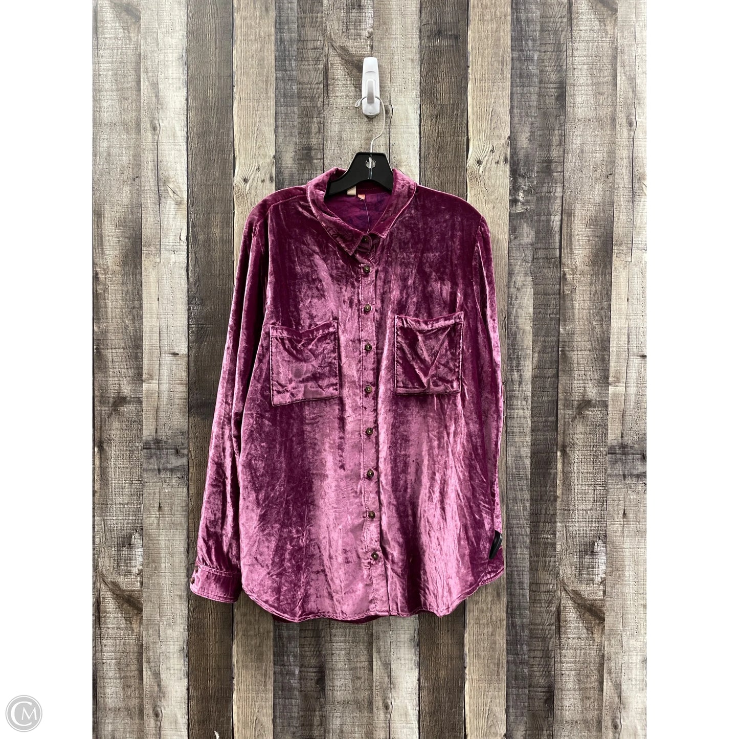 Top Long Sleeve By Pilcro In Purple, Size: L