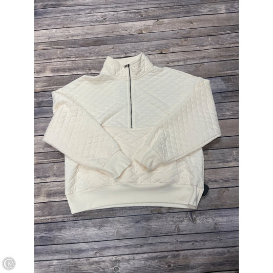 Athletic Jacket By Dsg Outerwear In Ivory, Size: L