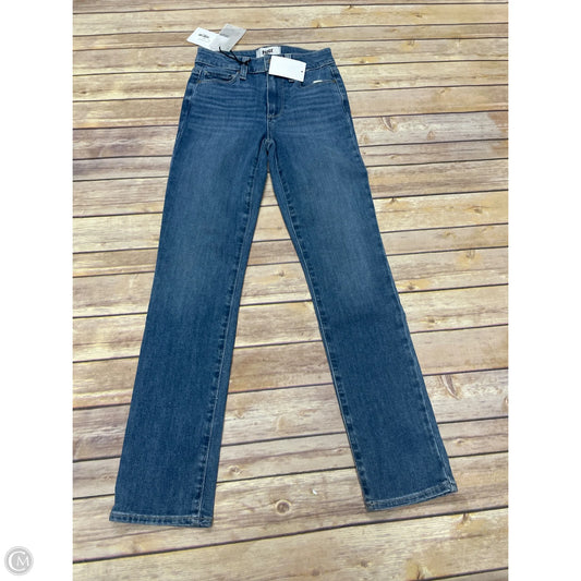 Jeans Straight By Paige In Blue Denim, Size: 0