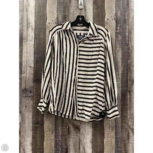 Top Long Sleeve By Maeve In Striped Pattern, Size: Xs
