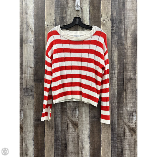Sweater By Evereve In Red & White, Size: Xs