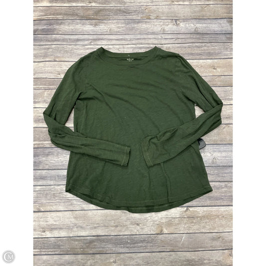 Top Long Sleeve By Madewell In Green, Size: M