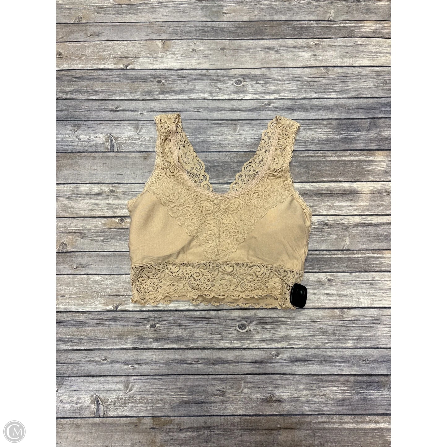 Bralette By Cme In Tan, Size: 1x