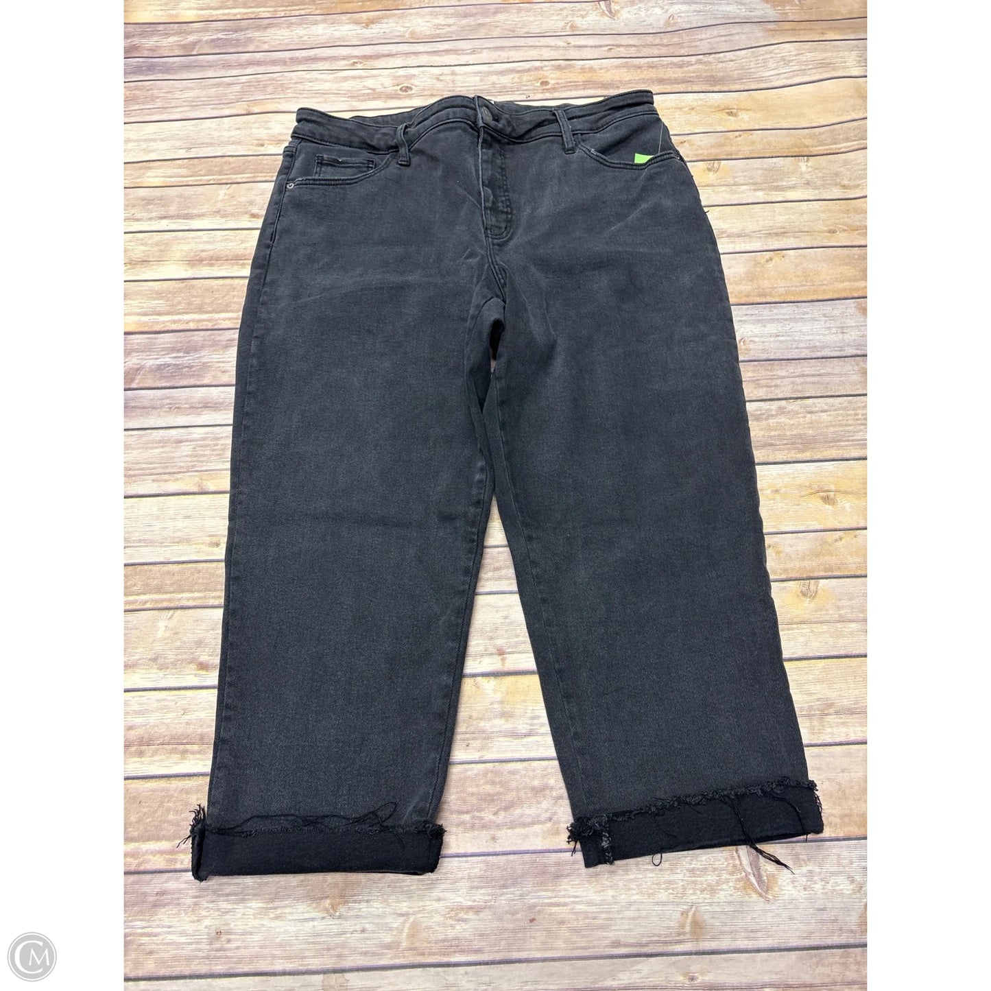 Jeans Straight By Ava & Viv In Grey Denim, Size: 18
