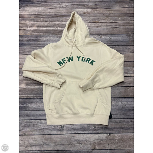 Sweatshirt Hoodie By Clothes Mentor In Ivory, Size: S