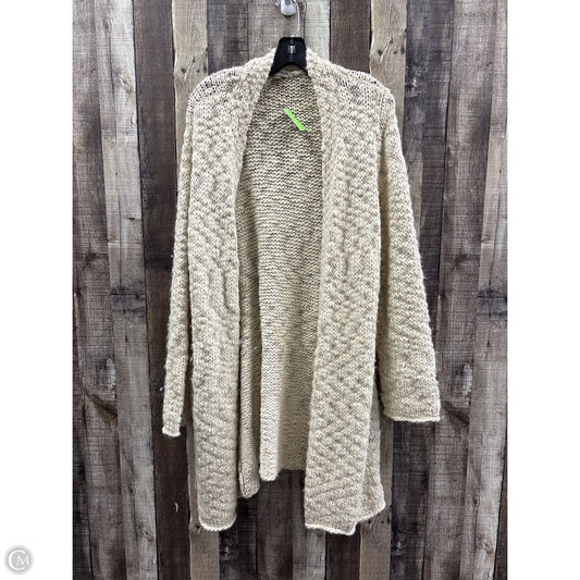 Sweater Cardigan By J. Jill In Cream, Size: L