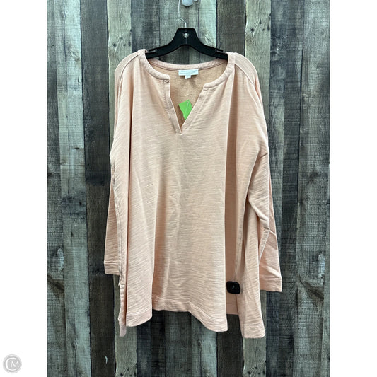 Top Long Sleeve By J. Jill In Pink, Size: Xl