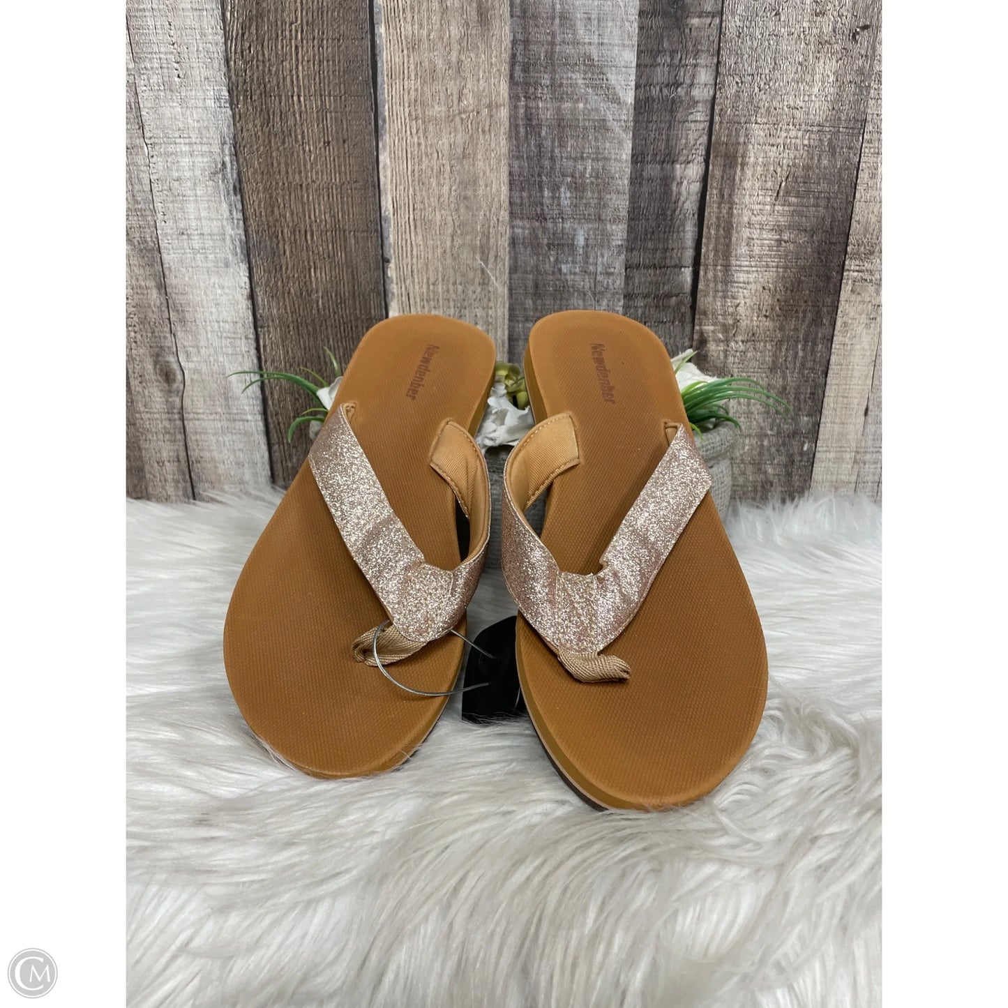 Sandals Flats By Cme In Brown, Size: 9.5