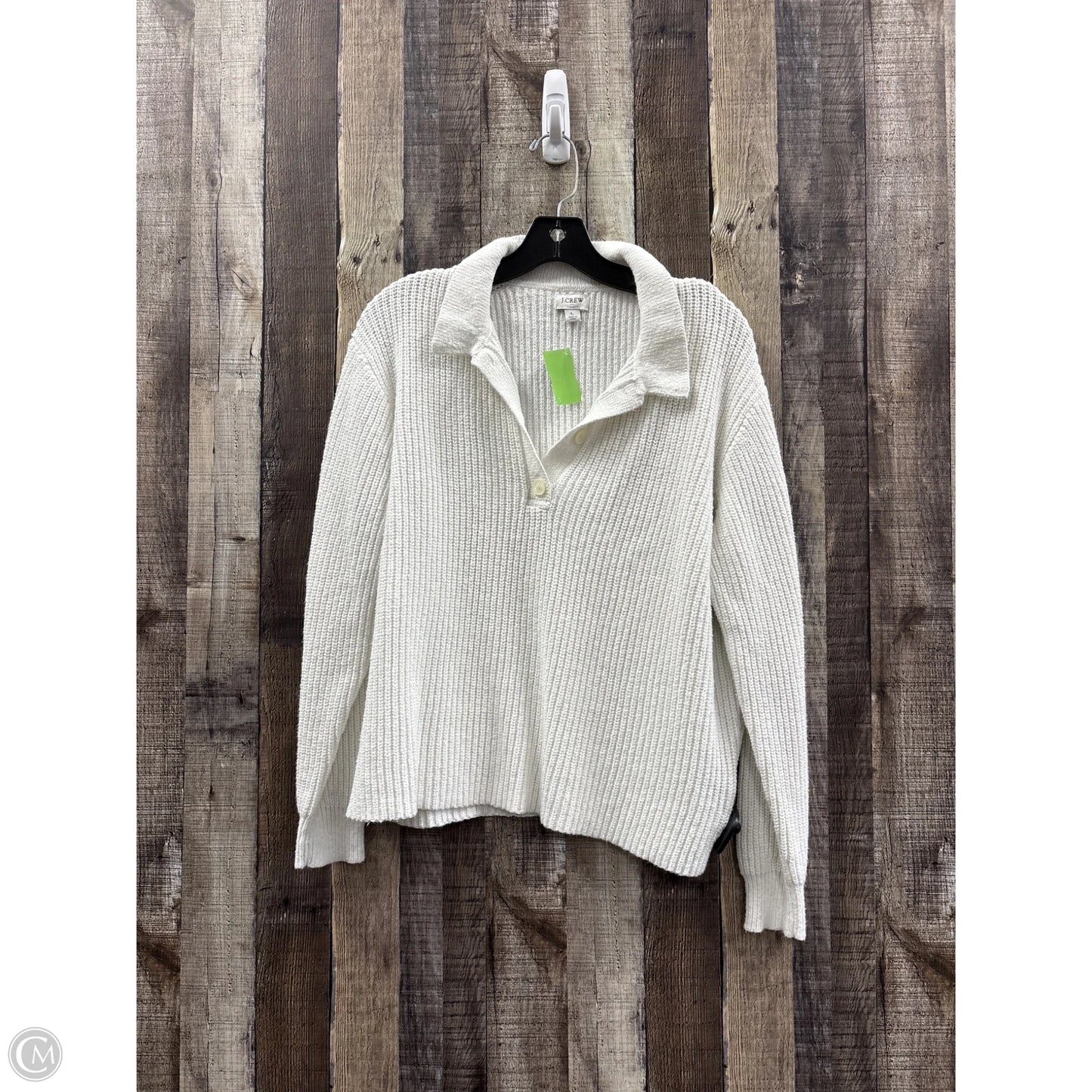 Sweater By J. Crew In White, Size: L