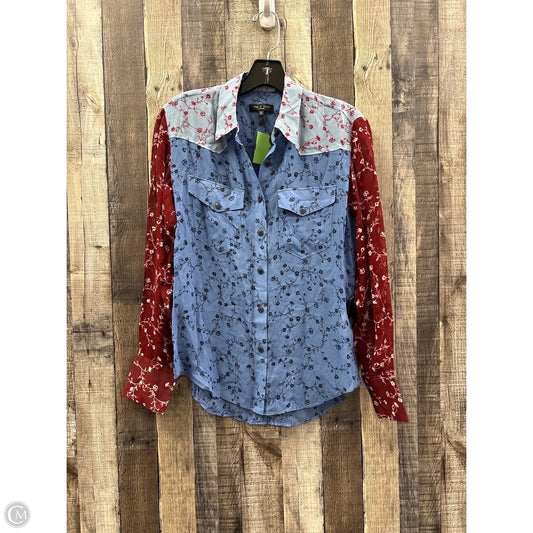 Top Long Sleeve By Rag And Bone In Multi-colored, Size: Xs