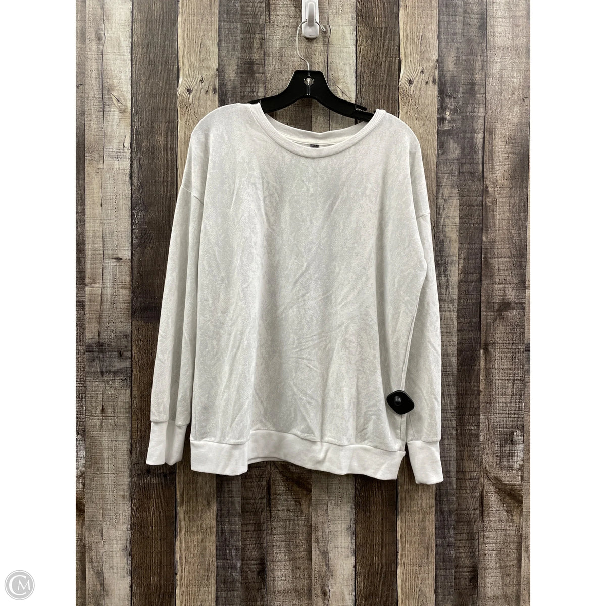 Sweatshirt Crewneck By Mondetta In Grey, Size: M
