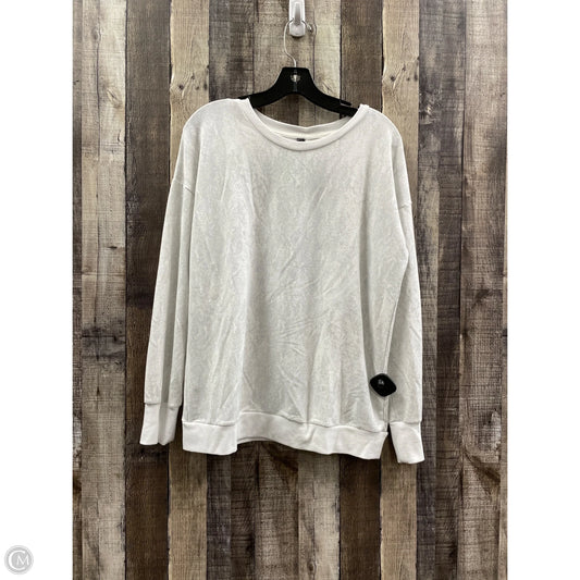 Sweatshirt Crewneck By Mondetta In Grey, Size: M