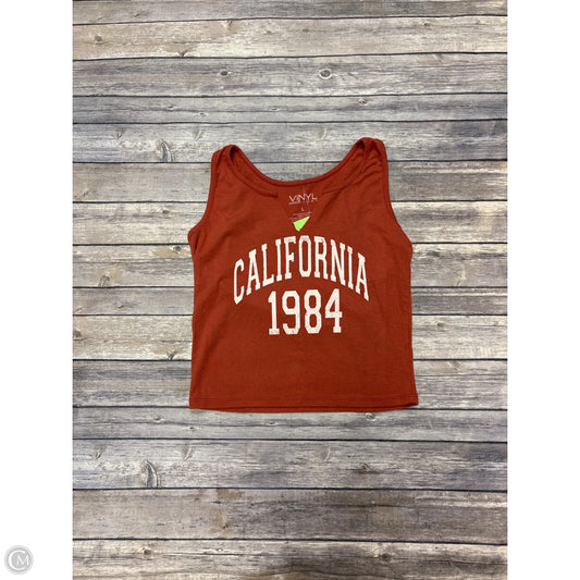 Tank Top By Cme In Orange, Size: L