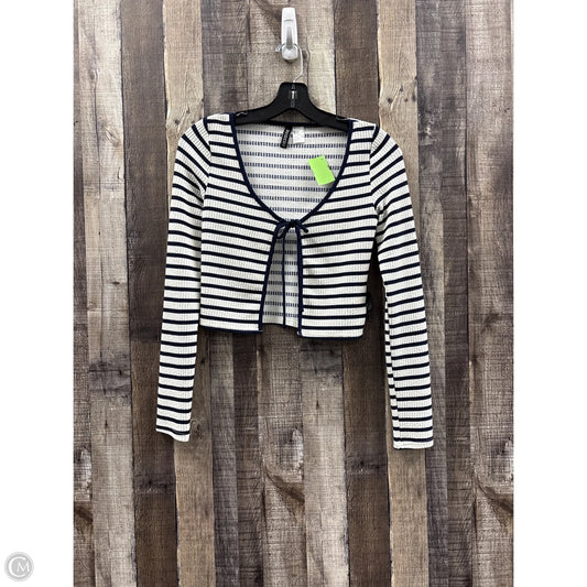 Cardigan By Divided In Blue & White, Size: Xs