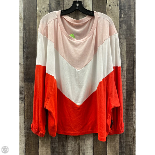 Top Long Sleeve By Cme In Multi-colored, Size: L