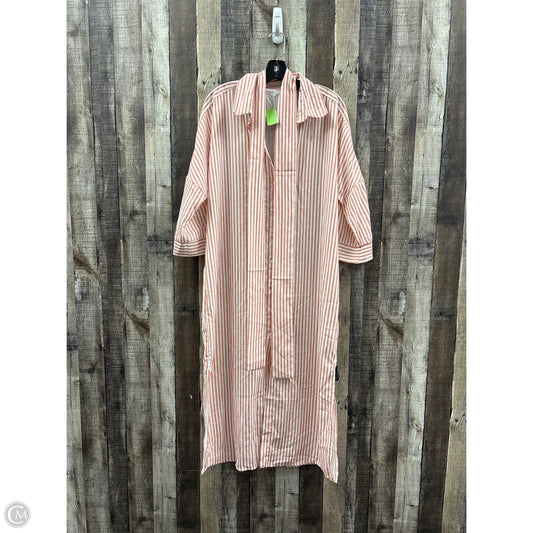 Tunic Long Sleeve By Cmf In Striped Pattern, Size: L