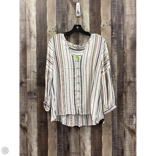 Top Long Sleeve By Liverpool In Multi-colored, Size: L