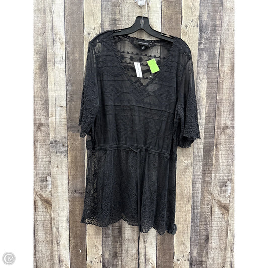 Swimwear Cover-up By Lane Bryant In Black, Size: Xl