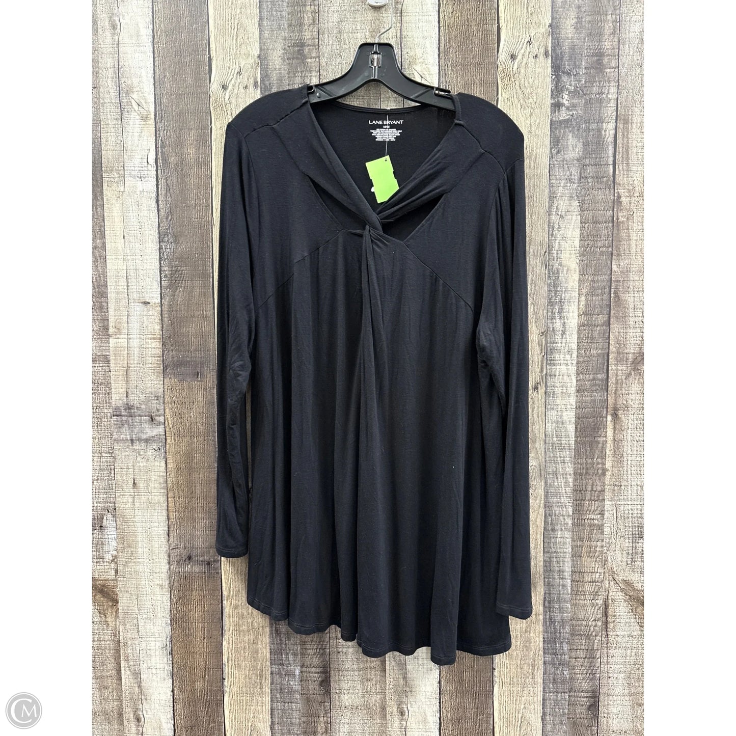 Top Long Sleeve By Lane Bryant In Black, Size: Xl