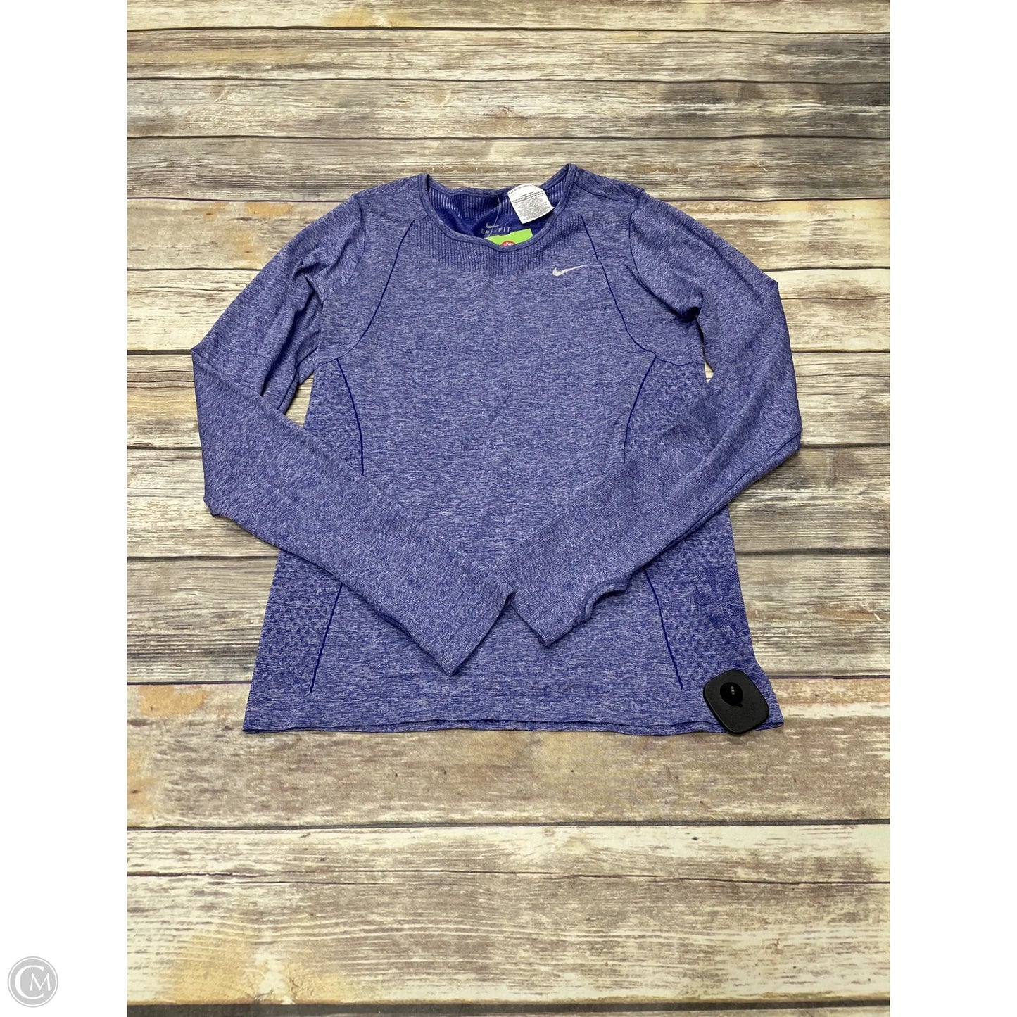 Athletic Top Long Sleeve Crewneck By Nike In Purple, Size: M