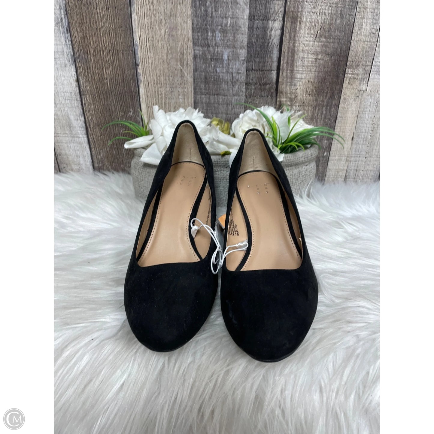 Shoes Heels Wedge By A New Day In Black, Size: 6