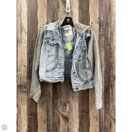 Jacket Denim By Hollister In Blue Denim, Size: M