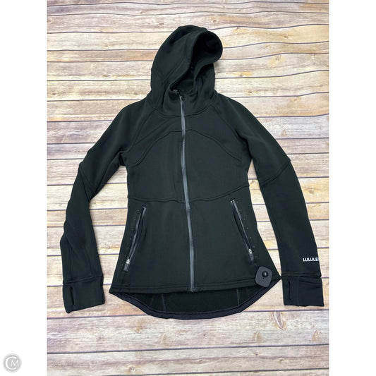 Athletic Jacket By Lululemon In Black, Size: 8