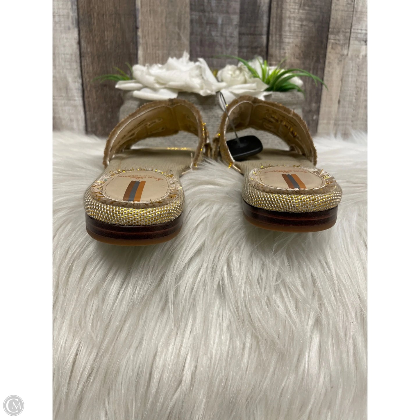 Sandals Flip Flops By Sam Edelman In Gold, Size: 8