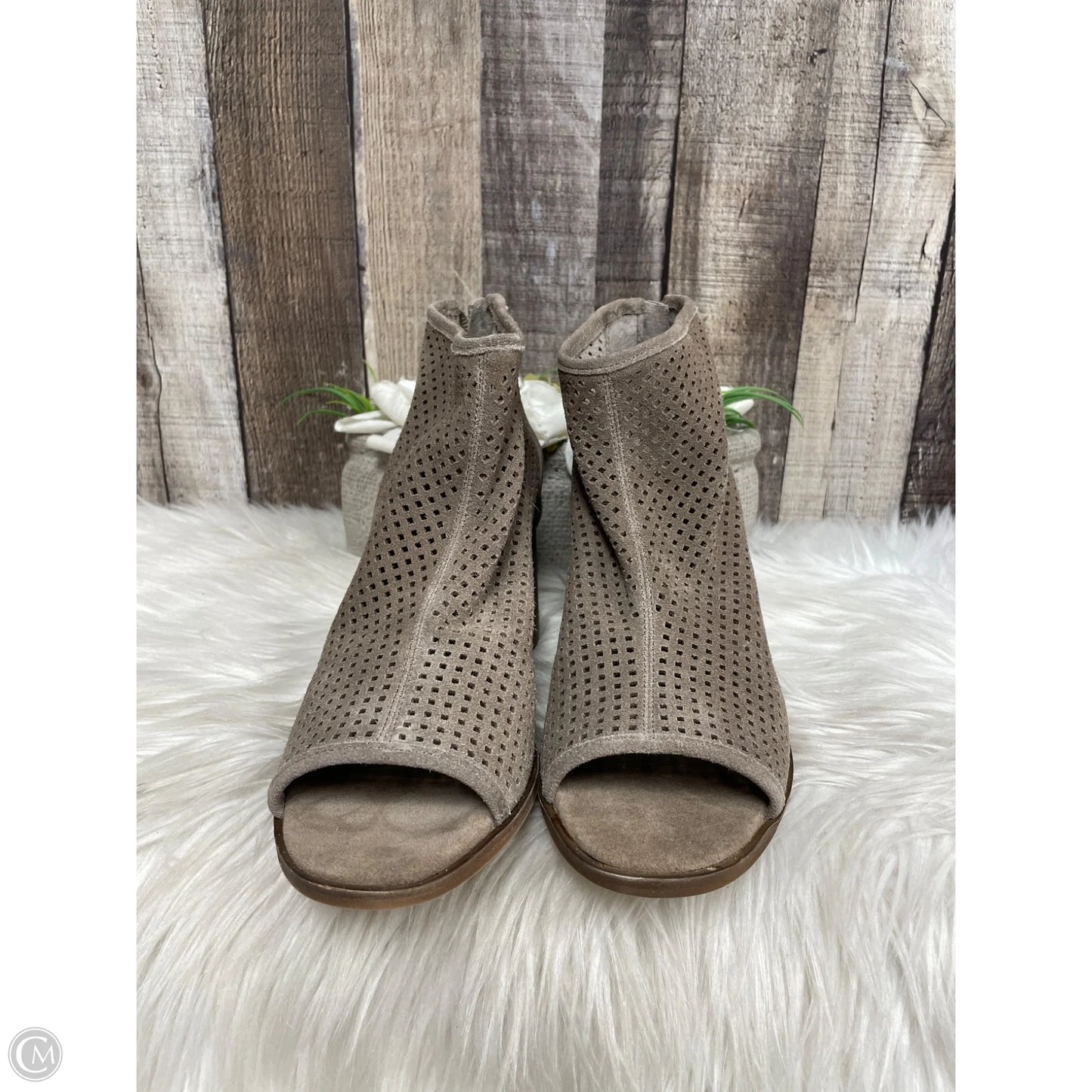 Boots Ankle Heels By Vince Camuto In Brown, Size: 8