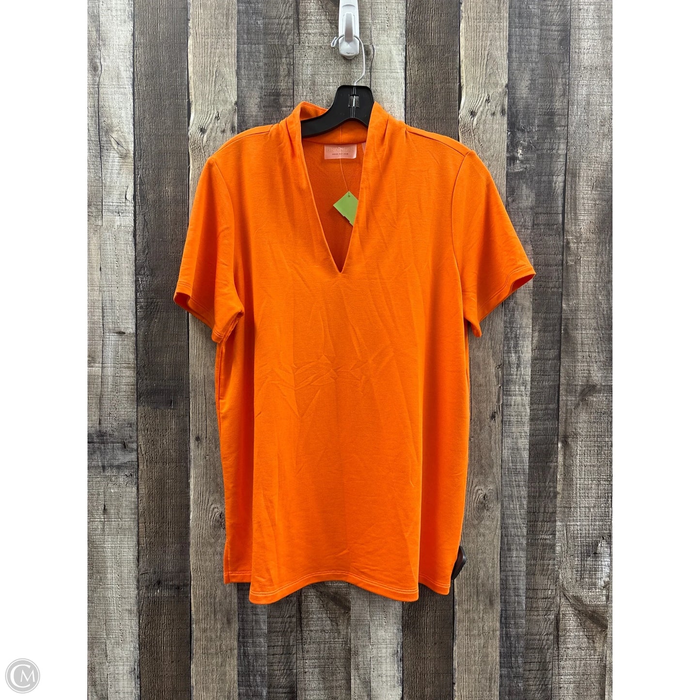 Top Short Sleeve By Cme In Orange, Size: S