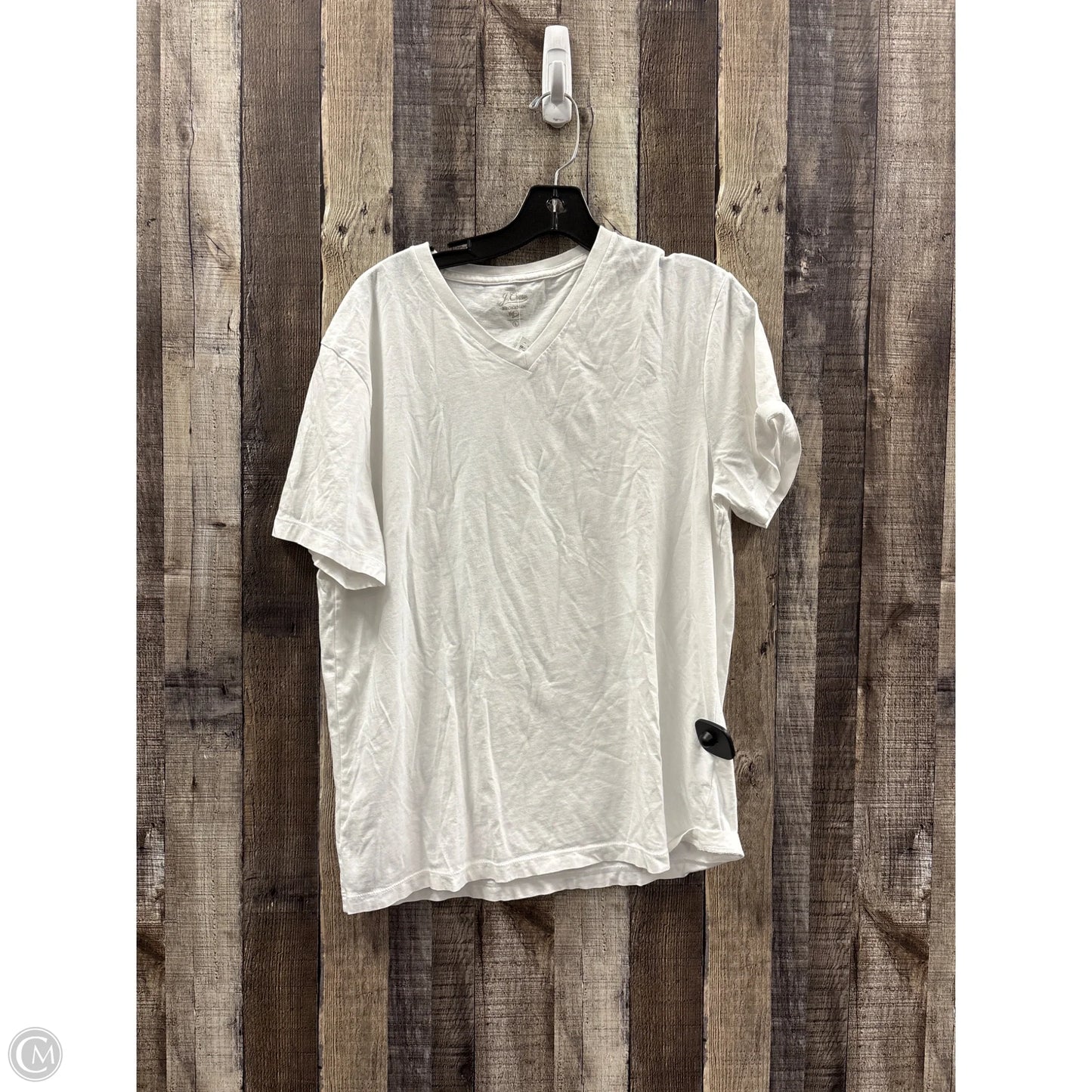 Top Short Sleeve By J. Crew In White, Size: L