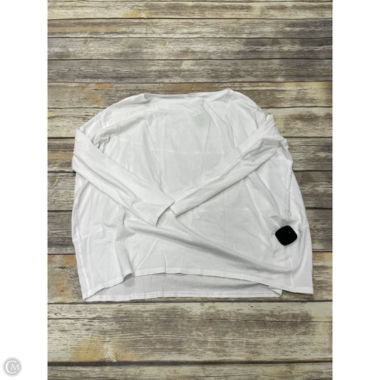 Top Long Sleeve By Lululemon In White, Size: 10