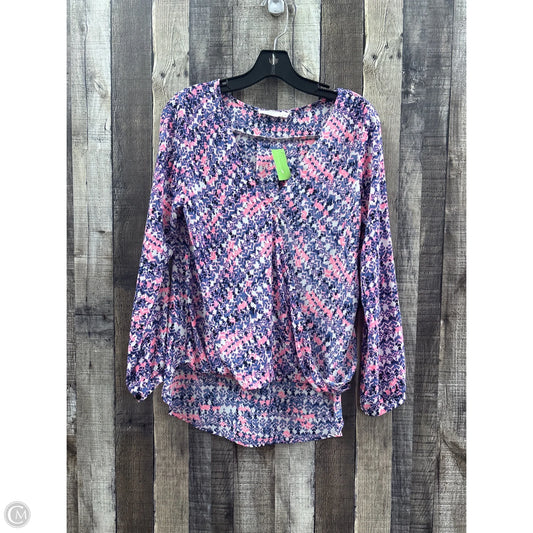 Top Long Sleeve By Lush In Multi-colored, Size: S