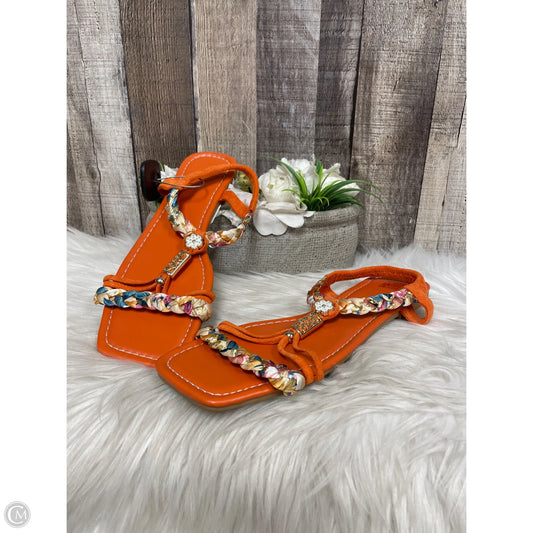 Sandals Flats By Cmf In Orange, Size: 9