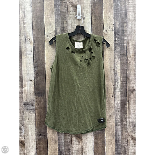 Top Sleeveless By Fantastic Fawn In Green, Size: M