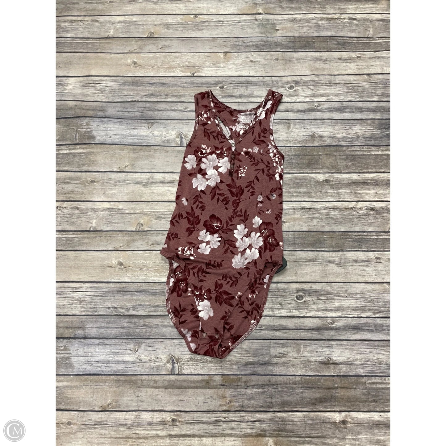Bodysuit By American Eagle In Mauve, Size: S