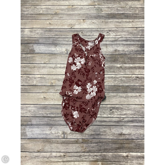 Bodysuit By American Eagle In Mauve, Size: S