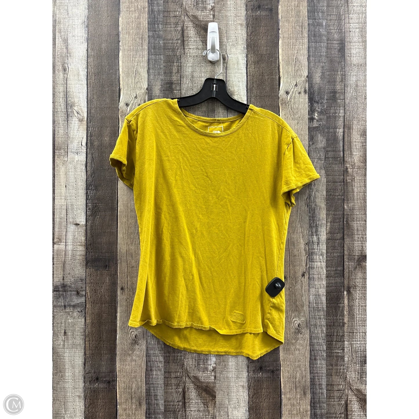 Athletic Top Short Sleeve By The North Face In Gold, Size: M