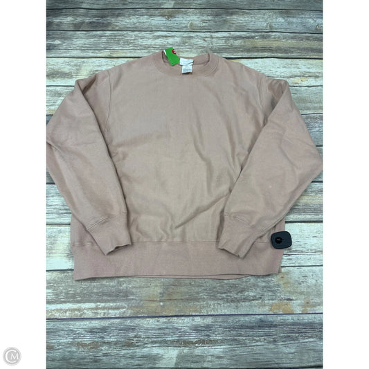 Athletic Sweatshirt Crewneck By Champion In Pink, Size: L
