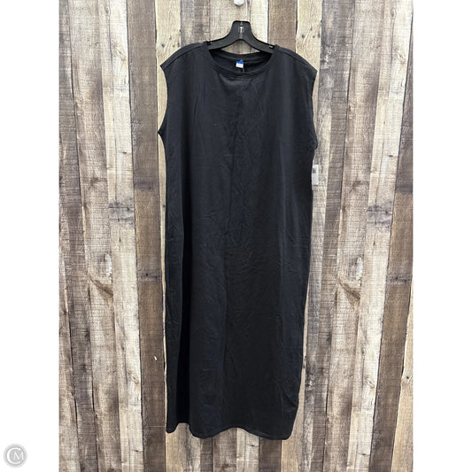 Dress Casual Maxi By Old Navy In Black, Size: L