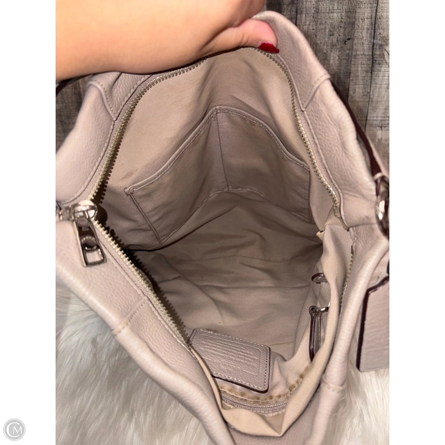 Handbag Designer By Coach, Size: Large