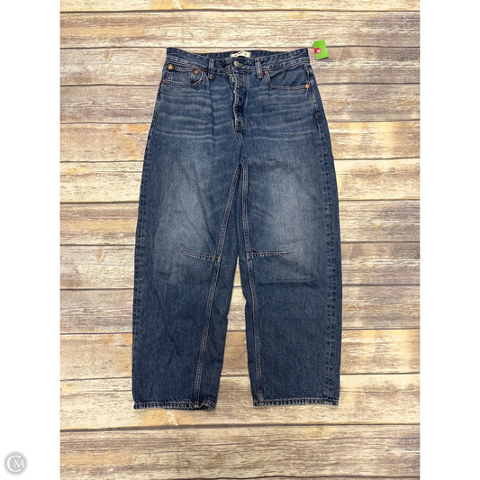 Jeans Straight By Madewell In Blue Denim, Size: 4