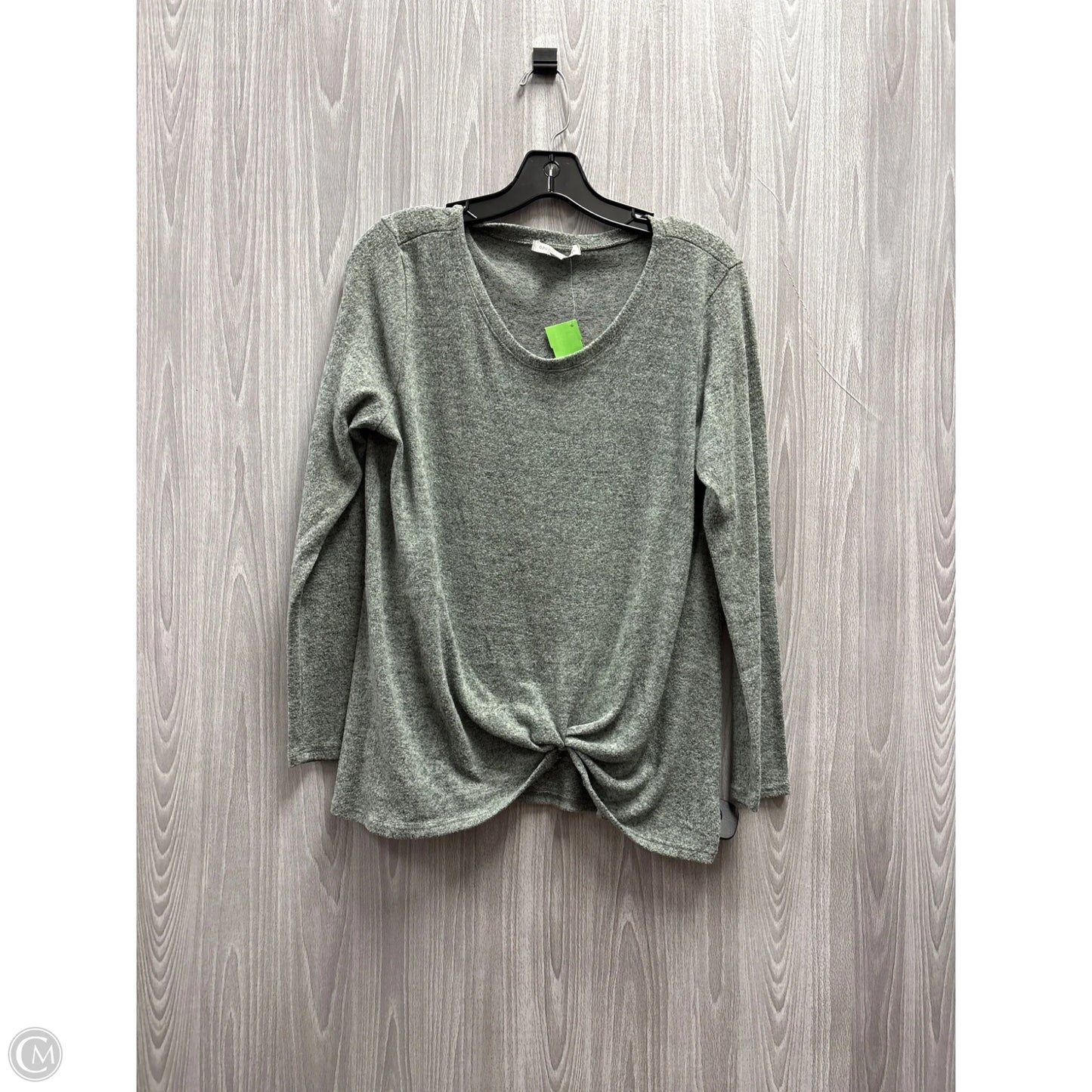 Top Long Sleeve By Green Envelope In Green, Size: L