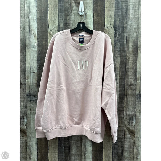 Sweatshirt Crewneck By Gap In Pink, Size: Xxl