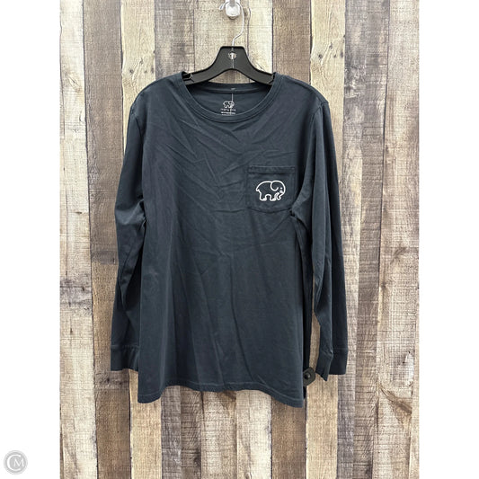 Top Long Sleeve By Ivory Ella In Black & White, Size: Xl
