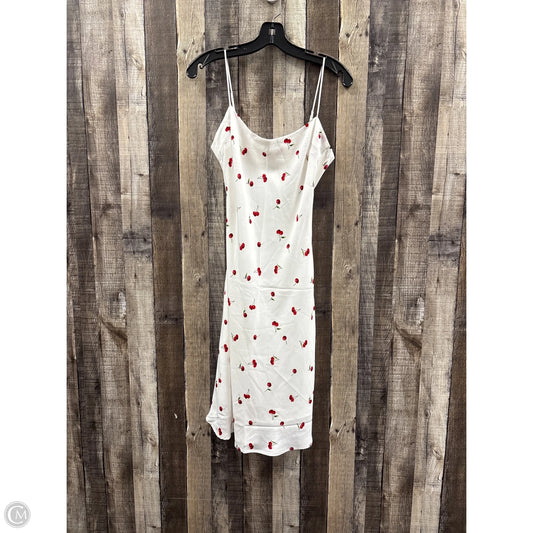 Dress Casual Midi By Abercrombie And Fitch In Red & White, Size: S