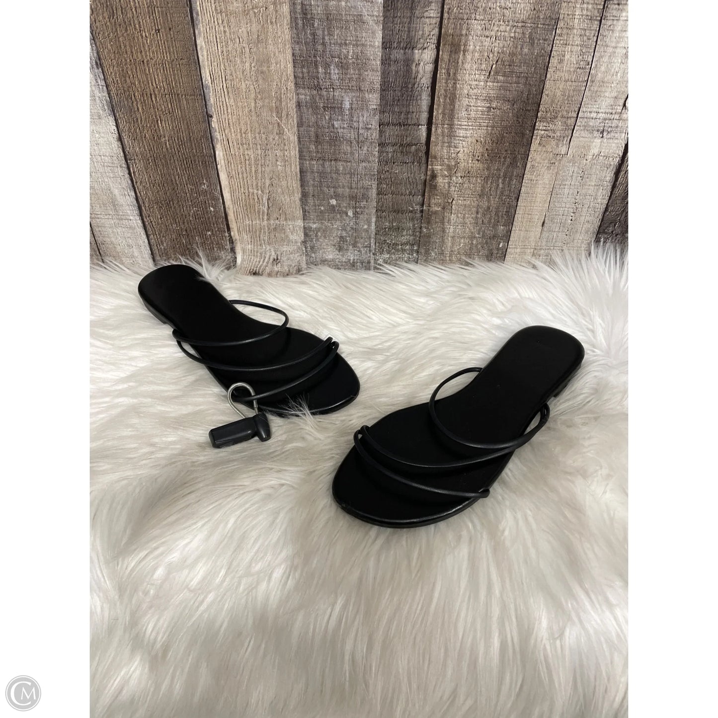 Sandals Flats By Cme In Black, Size: 10