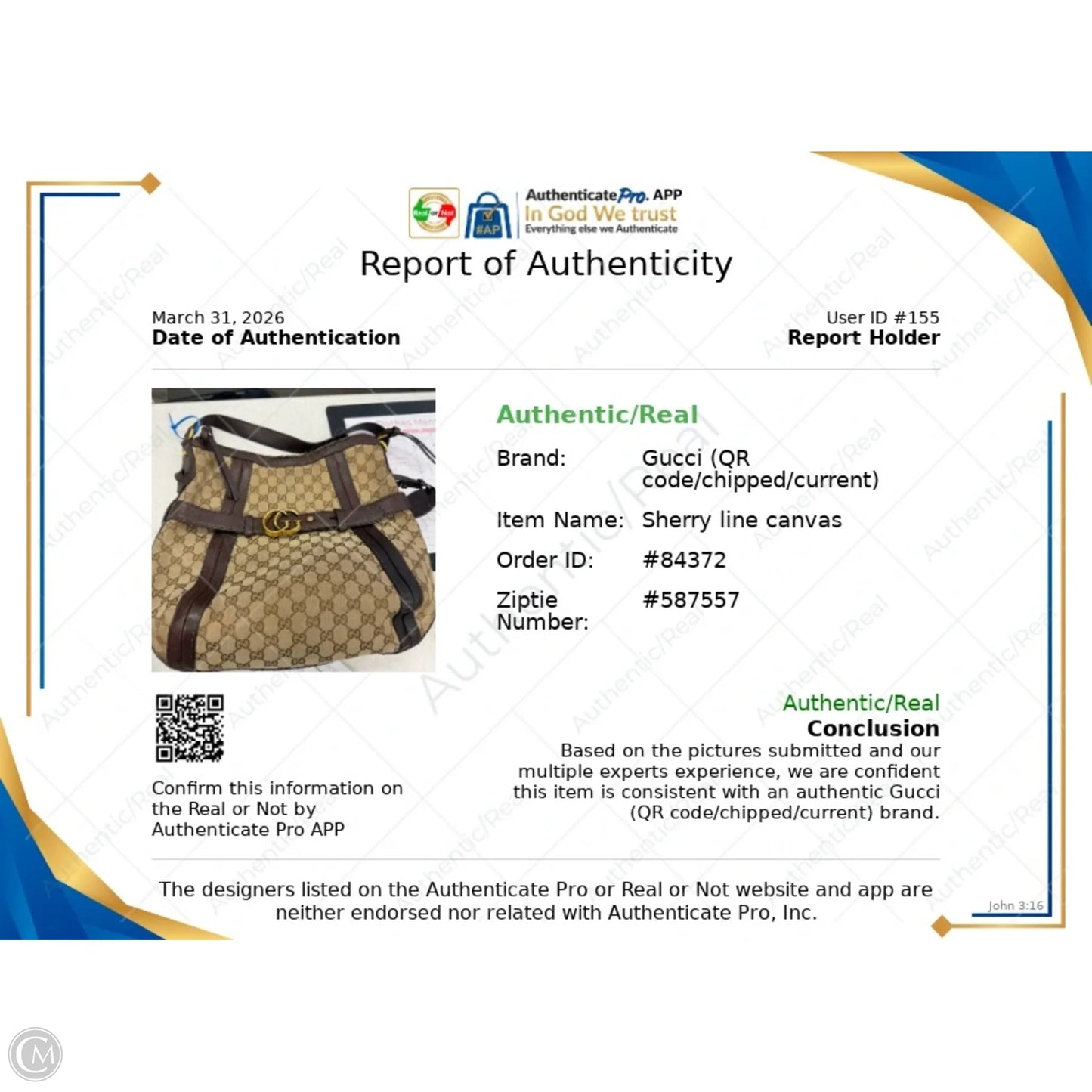 Handbag Luxury Designer By Gucci, Size: Large